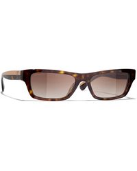 CHANEL - Sunglass Rectangle Sunglasses Ch5564b Ch5564b - Lyst
