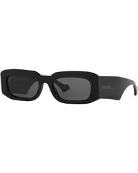Gucci - Schwarze rechteckige sonnenbrille - Lyst