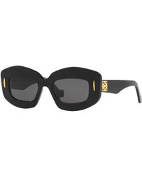 Loewe - Rectangle Frame Sunglasses - Lyst