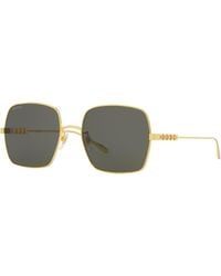 Gucci - Lettering 57mm Square Sunglasses - Lyst