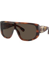 Chanel - Sunglass Shield Sunglasses Ch5495 - Lyst