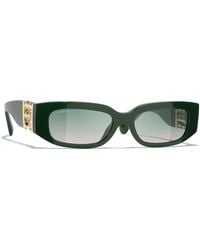 CHANEL - Sunglass Rectangle Sunglasses Ch5544 - Lyst