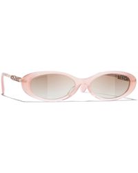 CHANEL - Sunglass Oval Sunglasses Ch5565 Ch5565 - Lyst