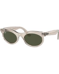 Ray-Ban - Wayfarer oval change gafas de sol montura verde lentes - Lyst