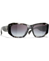 CHANEL - Sunglass Rectangle Sunglasses Ch5554 - Lyst