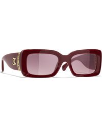 CHANEL - Sunglass Ch5534a Rectangle Sunglasses Ch5534a - Lyst