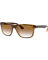 Ray-Ban - Sunglasses Man Rb4181 - Tortoise Frame Brown Lenses Polarized 57-16 - Lyst