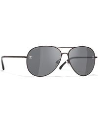 Chanel - Sunglass Pilot Sunglasses Ch4189tq - Lyst