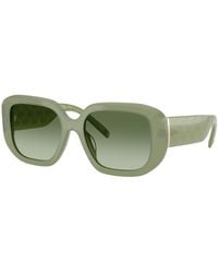 Tory Burch - T Monogram Geometric Sunglasses - Lyst