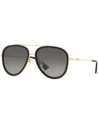 Gucci - Web Block Pilot Sunglasses - Lyst