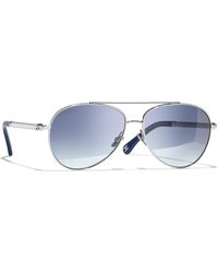 CHANEL - Sunglass Pilot Sunglasses Ch4298h Ch4298h - Lyst