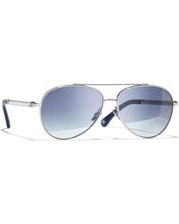 CHANEL - Sunglass Pilot Sunglasses Ch4298h Ch4298h - Lyst
