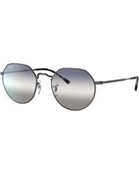 Ray-Ban - Jack Sunglasses Gunmetal Frame Blue Lenses 51-20 - Lyst