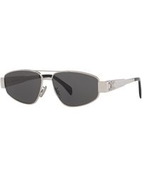 Celine - Sunglass Metal Triomphe Cl40281u - Lyst