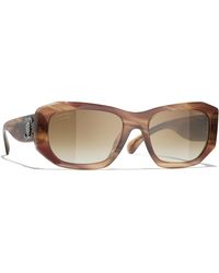 CHANEL - Sunglass Rectangle Sunglasses Ch5554 - Lyst