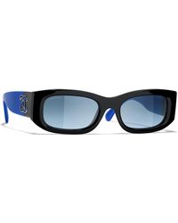 CHANEL - Femme Sunglass Rectangle Sunglasses Ch5525 - Lyst