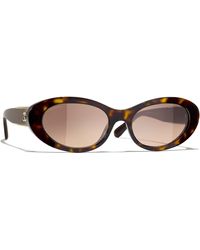 Chanel - Sunglass Oval Sunglasses CH5515 - Lyst