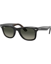 Ray-Ban - Original Wayfarer Color Mix Sunglasses Grey Frame Grey Lenses 52-22 - Lyst