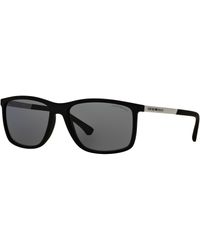 Emporio Armani - Ea4058 Rectangular Sunglasses - Lyst
