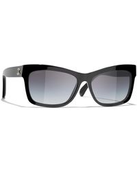 CHANEL - Sunglass Rectangle Sunglasses Ch5496b - Lyst