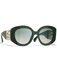 CHANEL - Sunglass Oval Sunglasses Ch5543 - Lyst