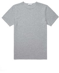 Sunspel Men's Stretch Cotton Underwear T-shirt In Grey Melange - Gray