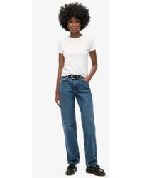 Superdry - & Co Mid Rise Straight Leg Jean - Lyst