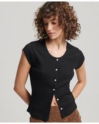 Superdry - Button Down Short Sleeve Top - Lyst