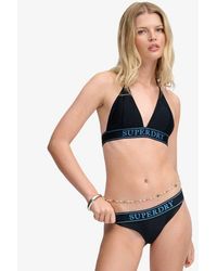 Superdry - & Co Logo Triangle Bikini Top - Lyst
