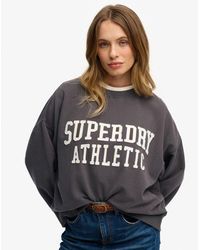 Superdry - & Co Athletic Essentials Relaxed Applique Sweatshirt - Lyst