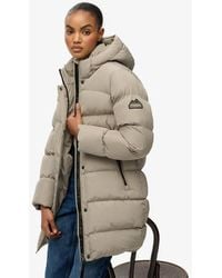 Superdry - & Co Hooded Sports Puffer Mid Length Jacket - Lyst
