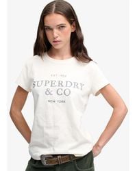 Superdry - & Co Luxe Casual Classic T-shirt - Lyst