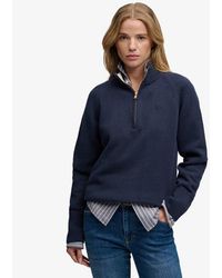 Superdry - Classic Cotton Knit Half Zip Jumper - Lyst