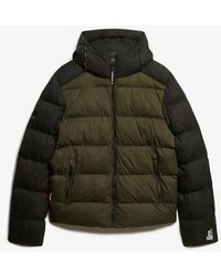Superdry - & Co Hood Colour Block Sport Puffer - Lyst