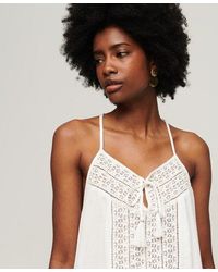 Superdry - Tie Neck Cami Top - Lyst