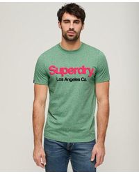 Superdry - T-shirt classique à logo core washed - Lyst
