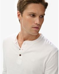 Superdry - & Co Classic Essential Henley Top - Lyst