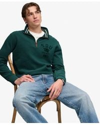 Superdry - & Co Tonal Half Zip Sweatshirt - Lyst