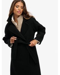 Superdry - & Co Relaxed Long Wool Blend Coat - Lyst
