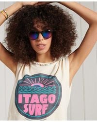 Superdry - Cali Surf Graphic Tank Top - Lyst