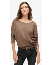 Superdry - & Co Ladies Boxy Fit Long Sleeve Jersey Top - Lyst