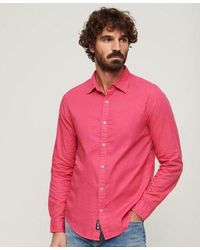 Superdry - Overdyed Organic Cotton Long Sleeve Shirt - Lyst