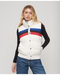 Superdry - Fully Lined Colour Block Retro Panel Puffer Gilet - Lyst