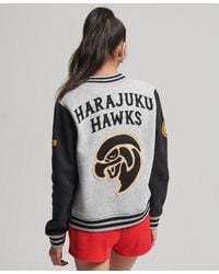 Superdry - Vintage Collegiate Baseball Jersey Bomber Jacket - Lyst