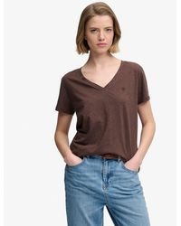 Superdry - & Co Studios Slub Embroidered T-shirt - Lyst