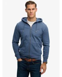 Superdry - & Co Essential Logo Half Brushed Zip Hoodie - Lyst