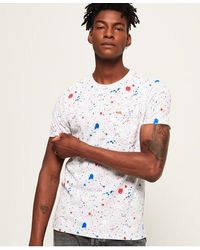 Superdry - Splatter T-Shirt Ice Marl/Tri Splatter - Lyst