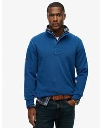 Superdry - Cotton Classic Pique Half Zip Sweatshirt - Lyst