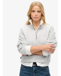 Superdry - Essential Half Zip Sweatshirt - Lyst