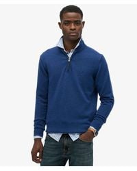 Superdry - & Co Essentials Cotton Half Zip Jumper - Lyst